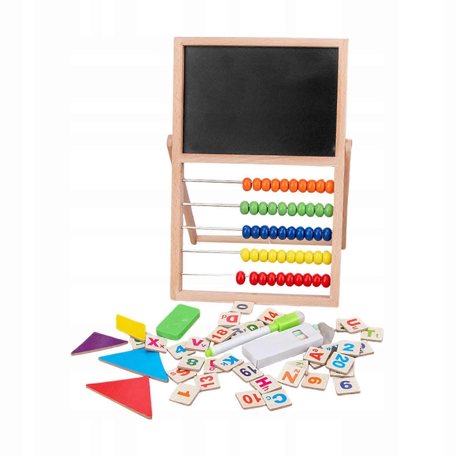 Math Learning Toys 5 Row Drawing Board Abacus Kids