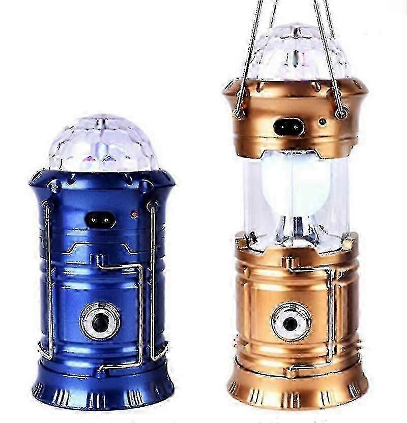 Led Lantern Light Rechargeable Outdoor Camping Flashlight Torch Stage Disco Lamp - JS