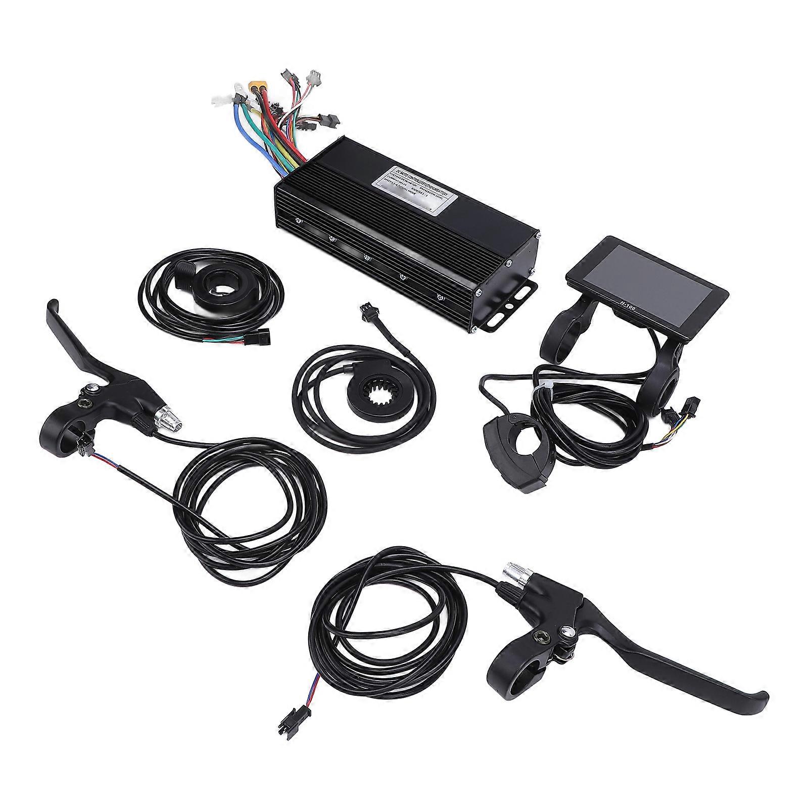Elektrofahrrad-Controller-Kit 40A 36V 48V 52V H-100 Display 3 Modus Brushless Motor Geschwindigkeitsregler Kit