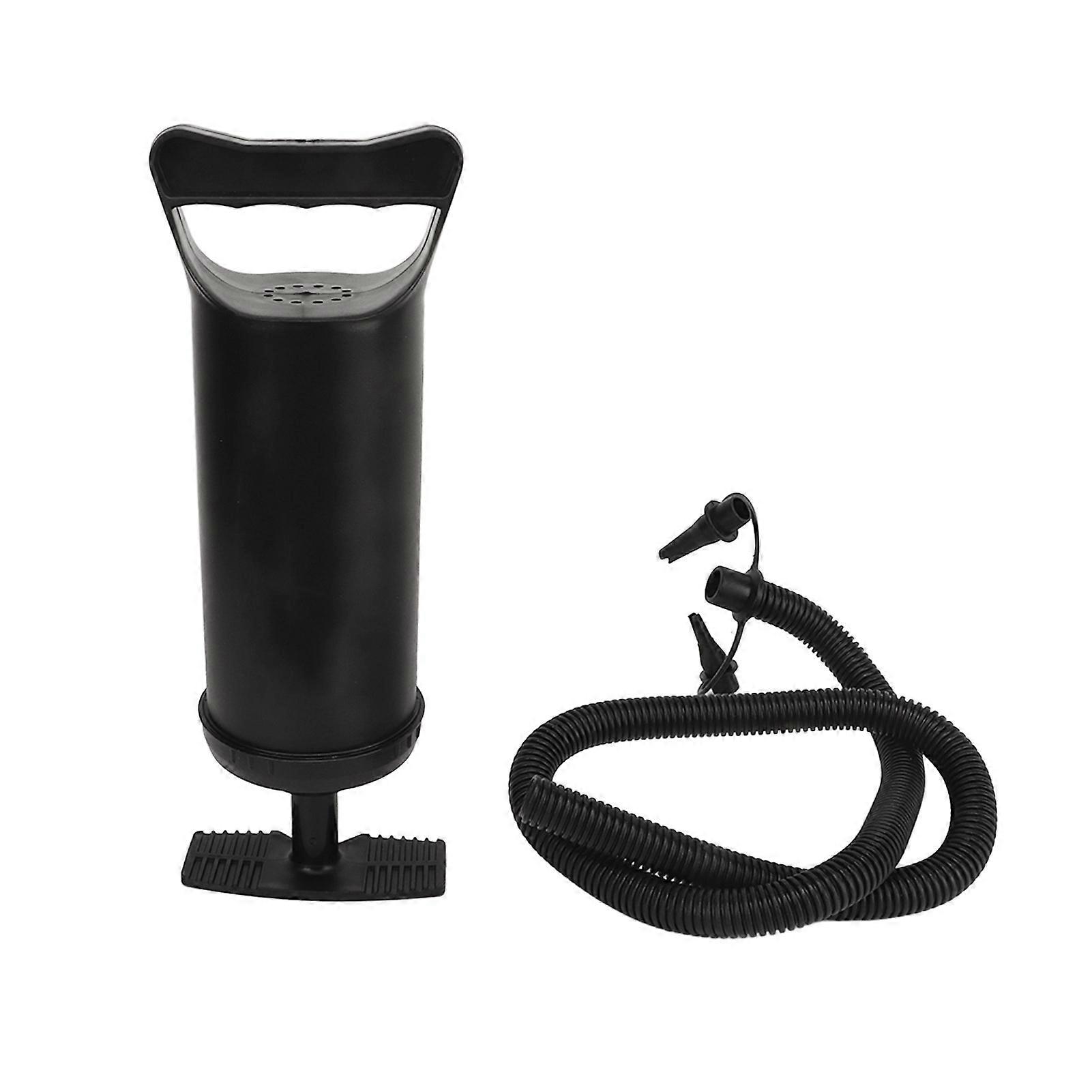 Hand Air High Power 2 Way Quick Portable Manual Inflation Pump with 2 Nozzles for Swimming Ring Mattress