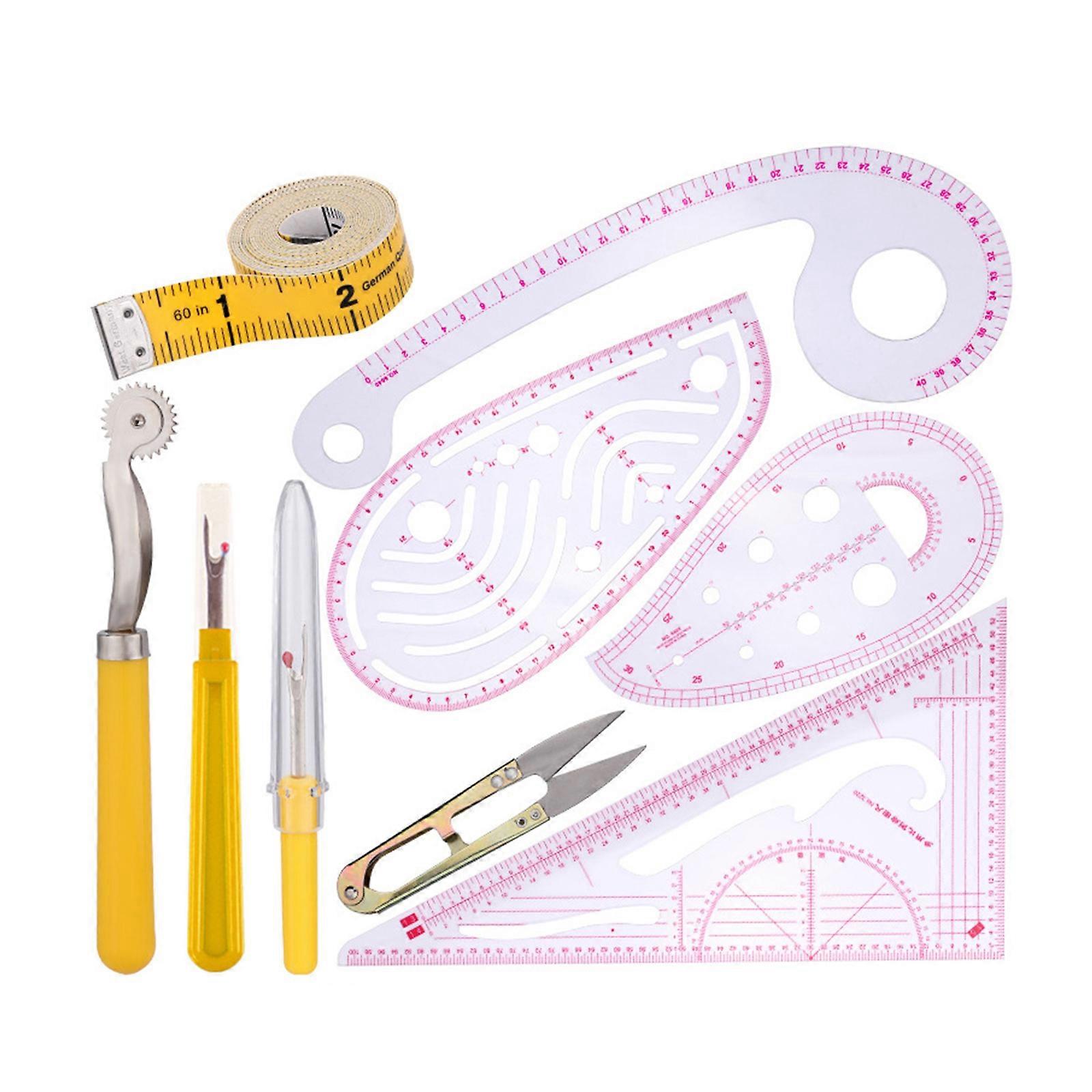 Sewing Ruler Set Curves Ruler for Pattern Maker Hand Clothing Making Sewing Ruler Set for Drawing Craft Sewing Project