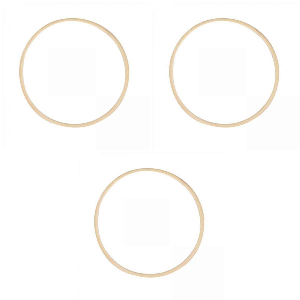 3ks kulaté výšivky makramé DIY závěsné 26/33/40cm