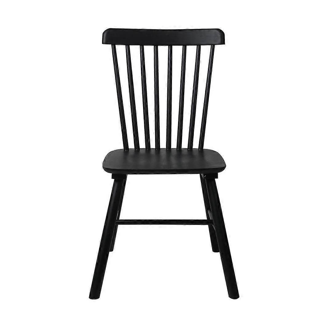 Levede 2X Kitchen Winsor Black Dining Chairs