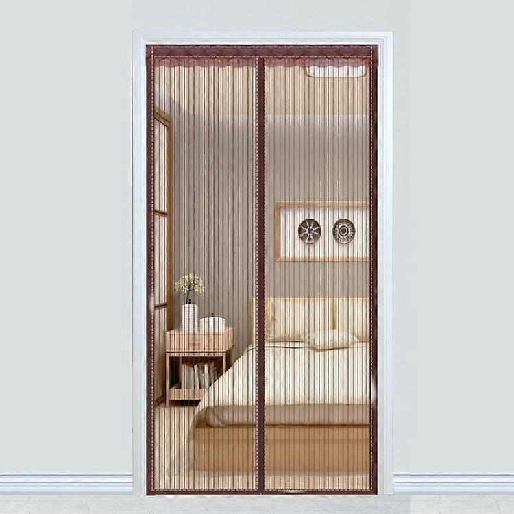 100 x 220cm Magnetic Mesh Door Curtain Auto Close Insect Screen Quiet Operation Fly Screen 