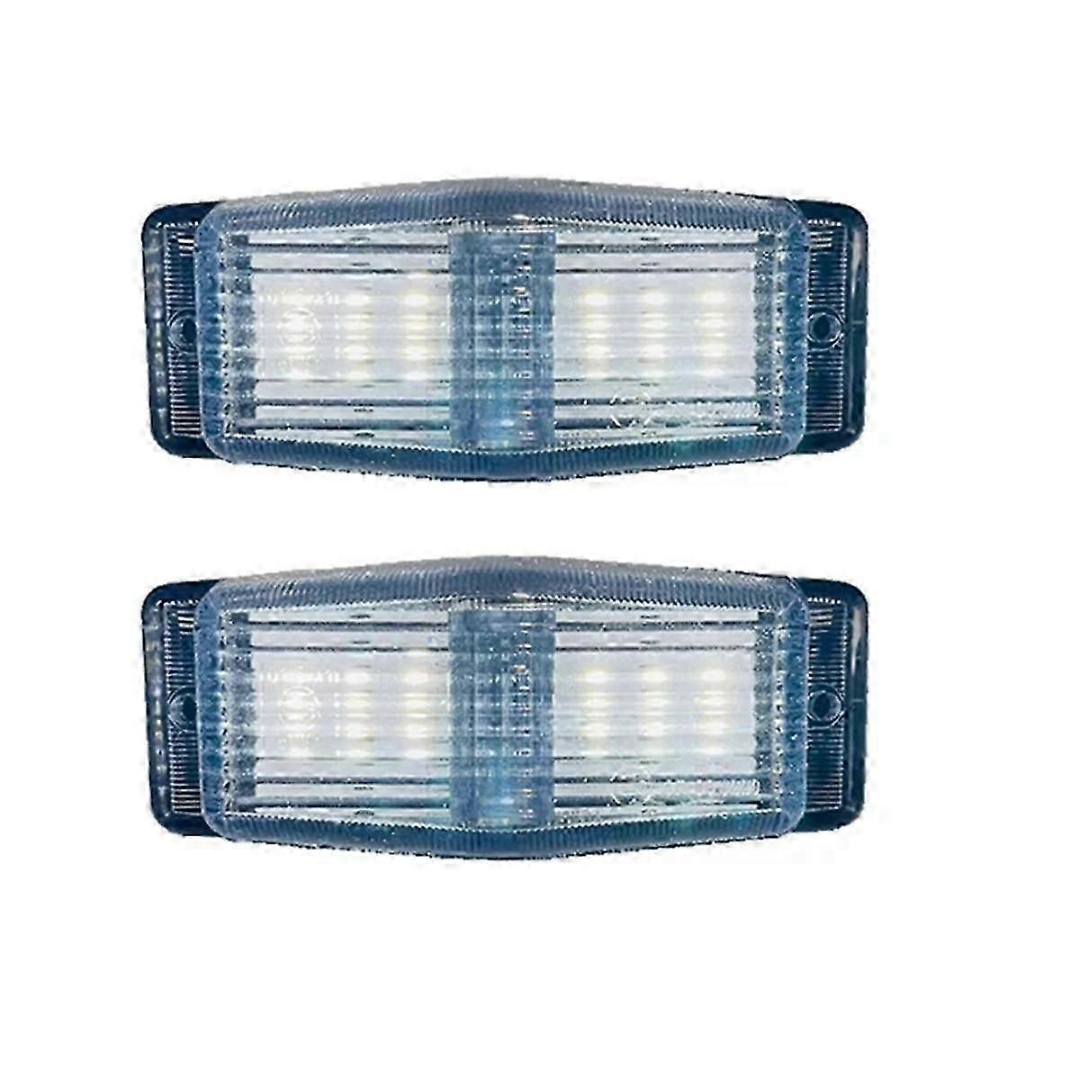 2Pcs LED Marker Lights Front Double Burner Indicator LampFor Man Truck Lorry Front Grill Light A