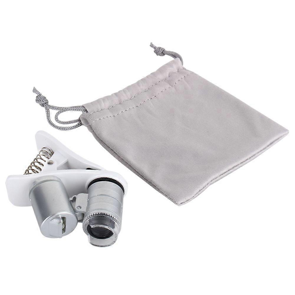 High quality Mobile phone clip-on 60x universal magnifying glass (9882W)