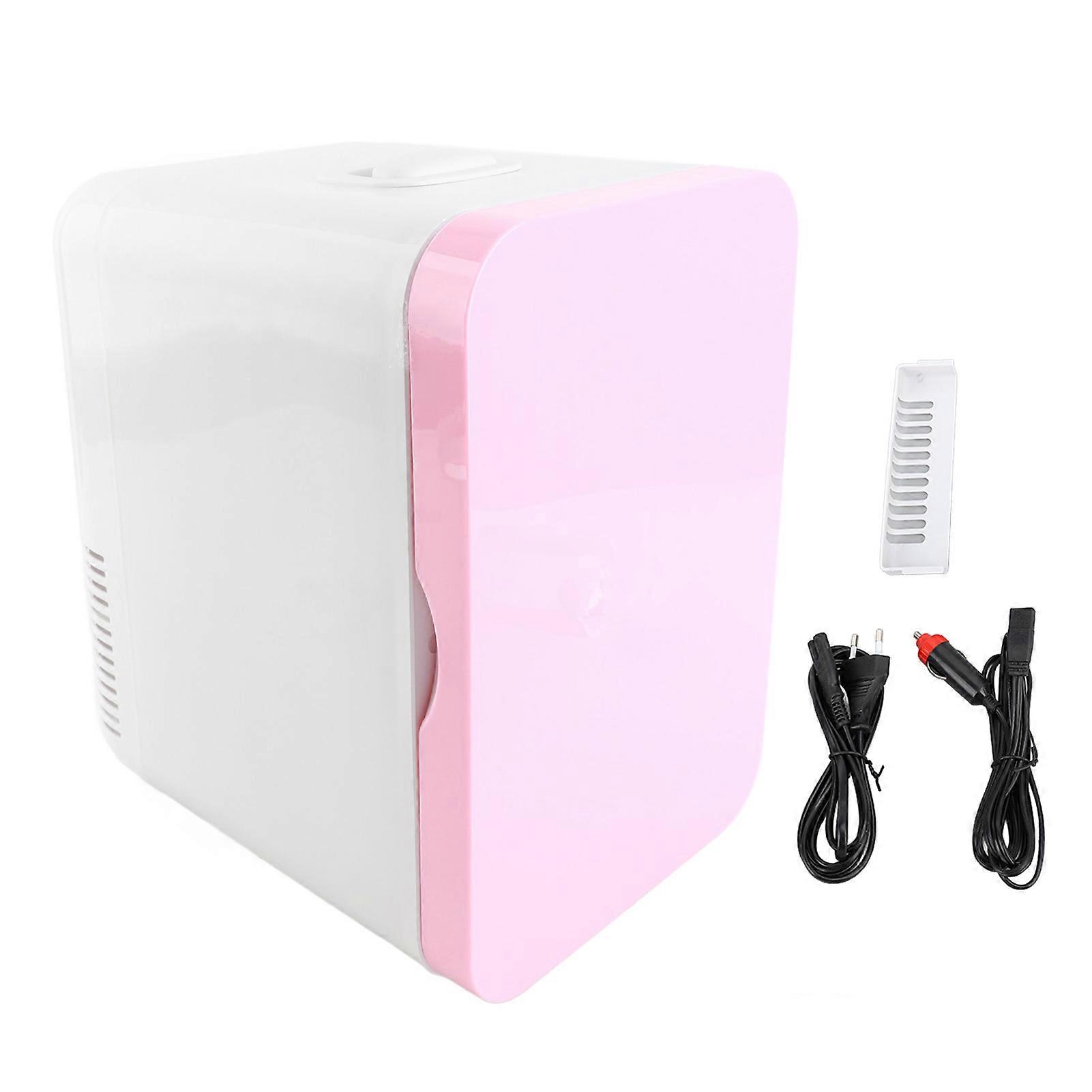8L Mini Fridge AC 12V DC Portable Makeup Skincare Electric Heating Cooler Warmer for Home Car Office Dorm