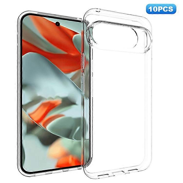 10Pcs / Pack Compatible For Google Pixel 10 Pro XL Case Watermark Free TPU Protective Clear Phone Cover