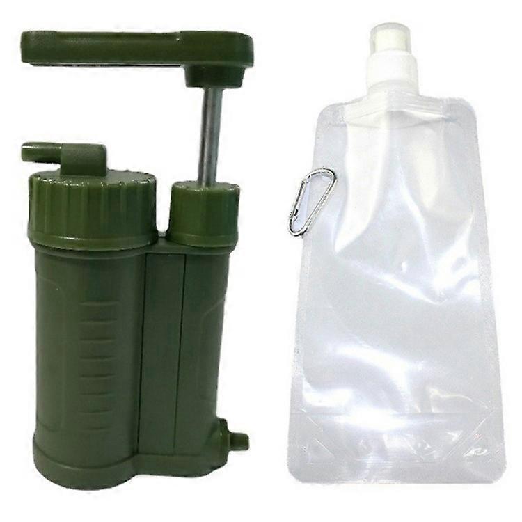 QJ-A7 Emergency Survival Water Filter Outdoor Water Purifier + 480ml Water Pack (No FDA, BPA Free)