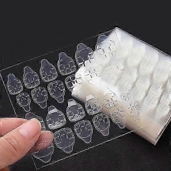 Double-Sided Nail Adhesive Stickers - 20 Sheets for Pressing on Nails