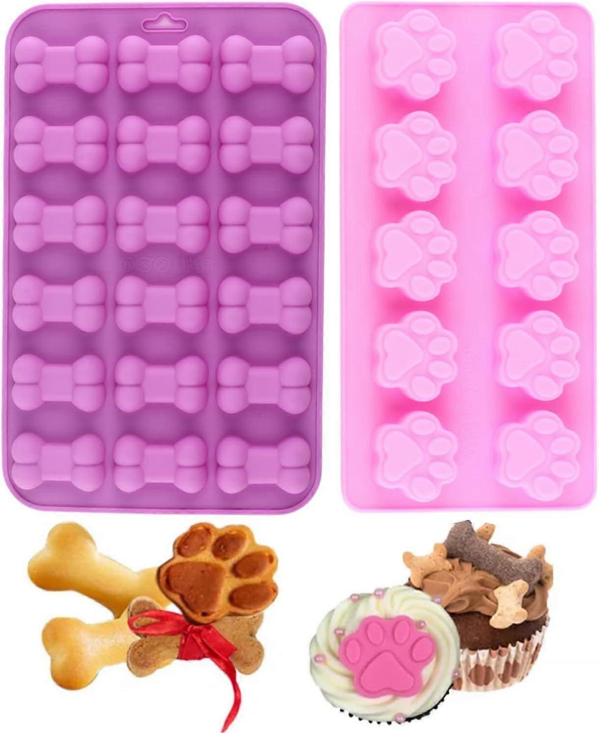 4 Pack 55 Mini Coffee Beans Mold Silicone for Chocolate