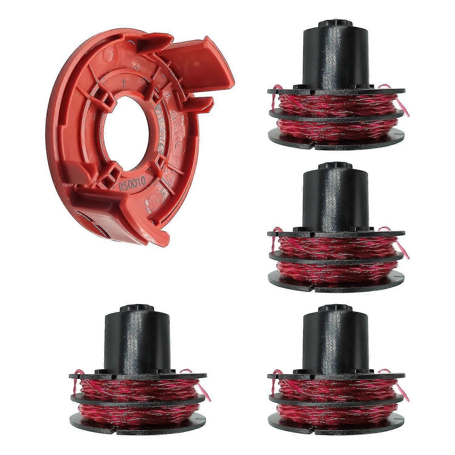 AL-KO GTE 350/450/550 グラストリマー 6 ライン スプール + キャップ、112966 DCQW-6 マルチカラー