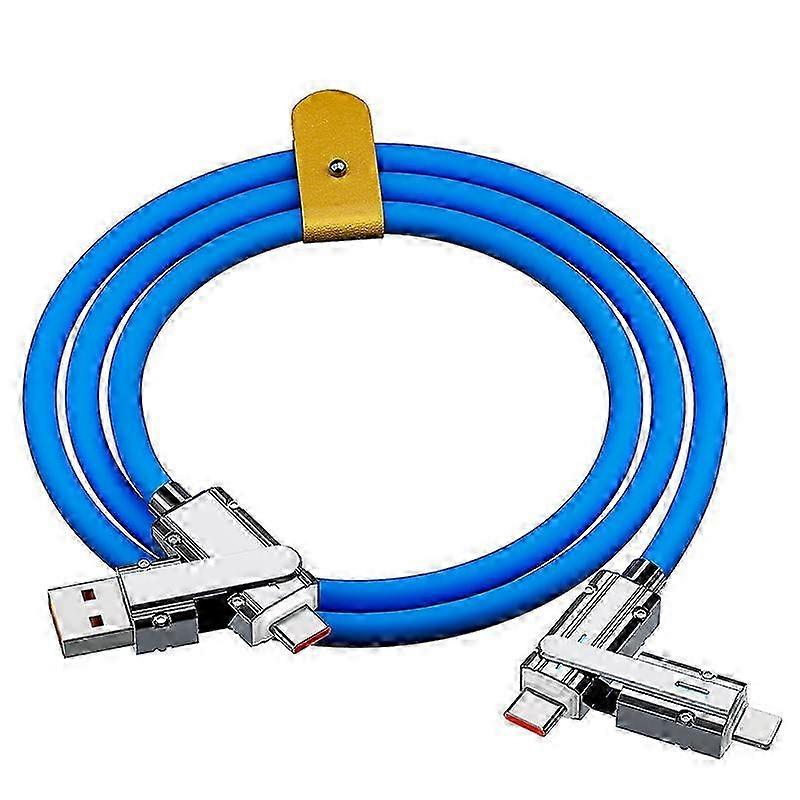 2025 1m Blue PVC USB Cable for Charging & Data