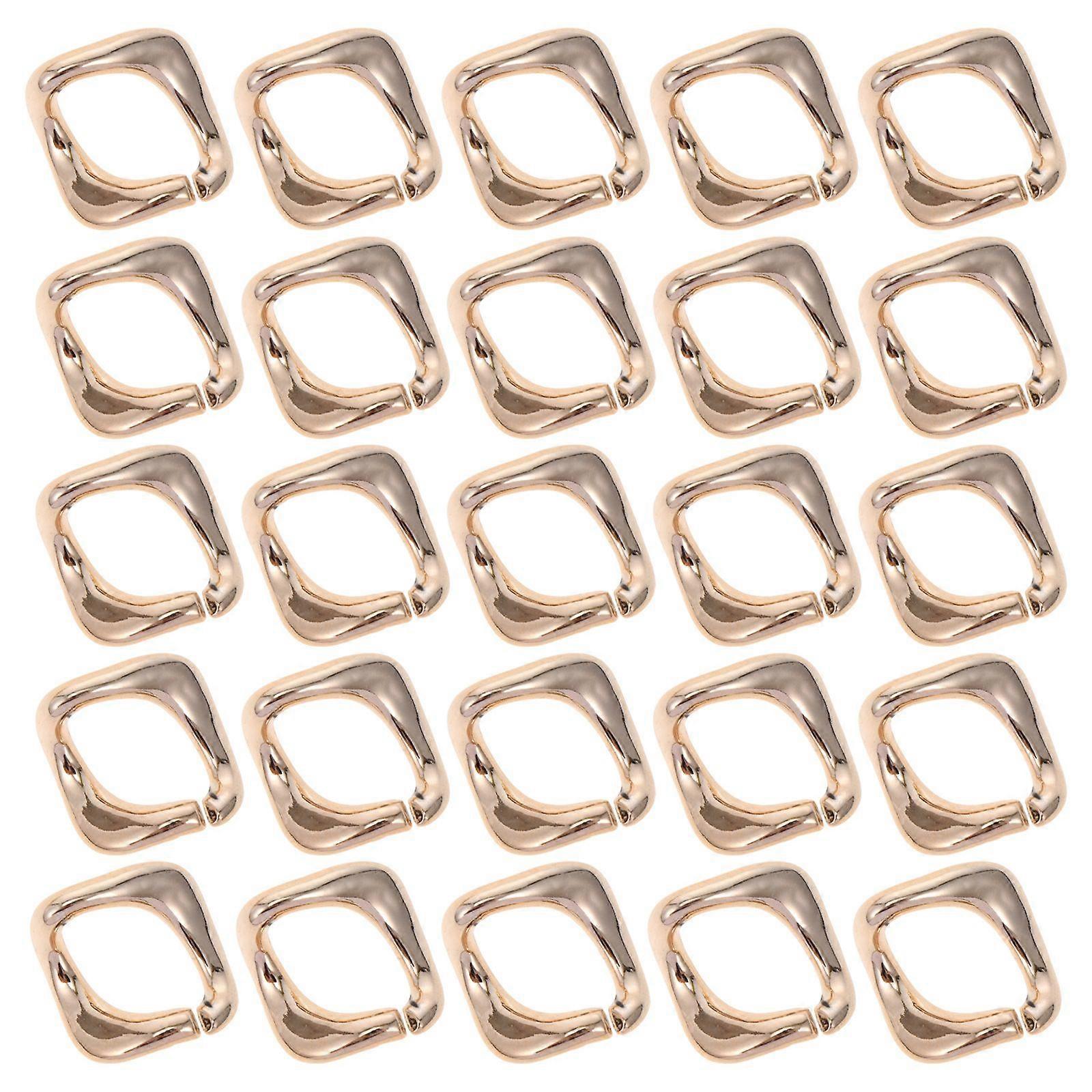 100pcs Simple Rose Gold Chains Delicate DIY Chains Practical Hip Hop Chains