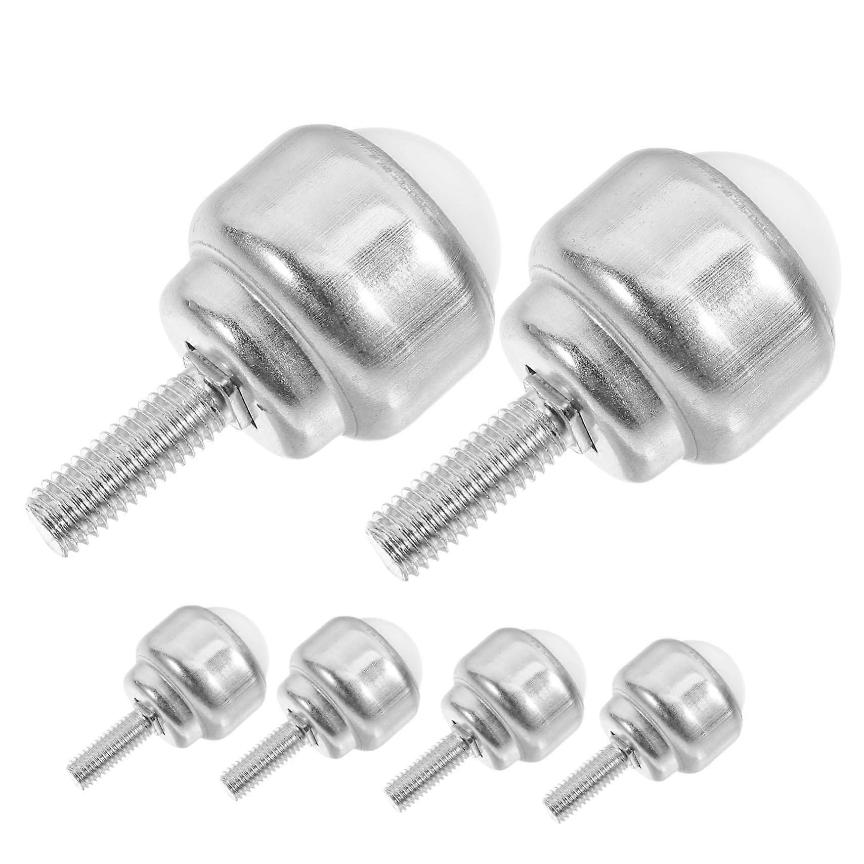 360° Universal Nylon Ball Transfer Casters Threaded Stem for Furniture Mover Glides