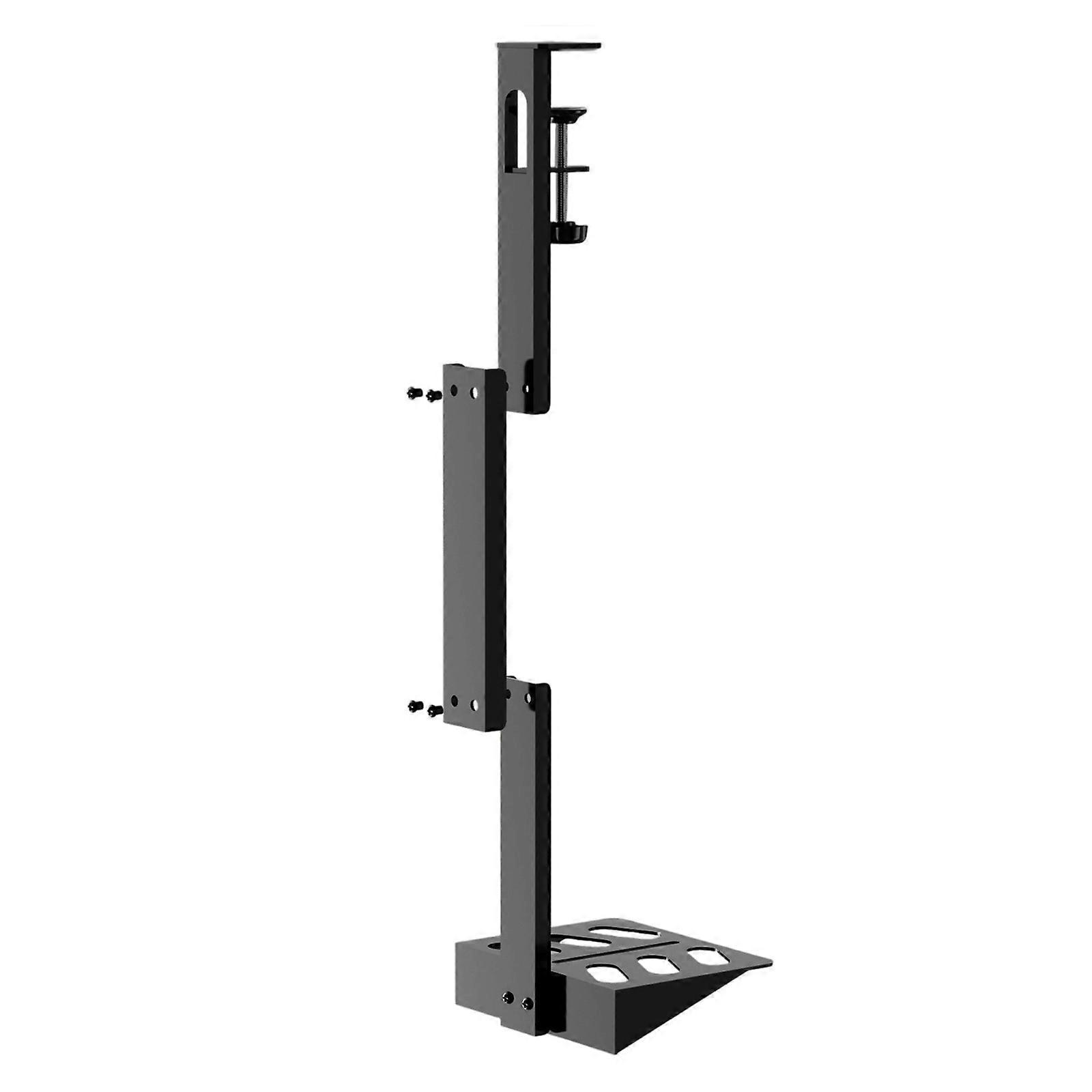 Space Saving Under Desk Gaming Consoles  Holder Tool easy  Clamp Metal Vertical Mount Simple Installation for P5//slim Multicolor