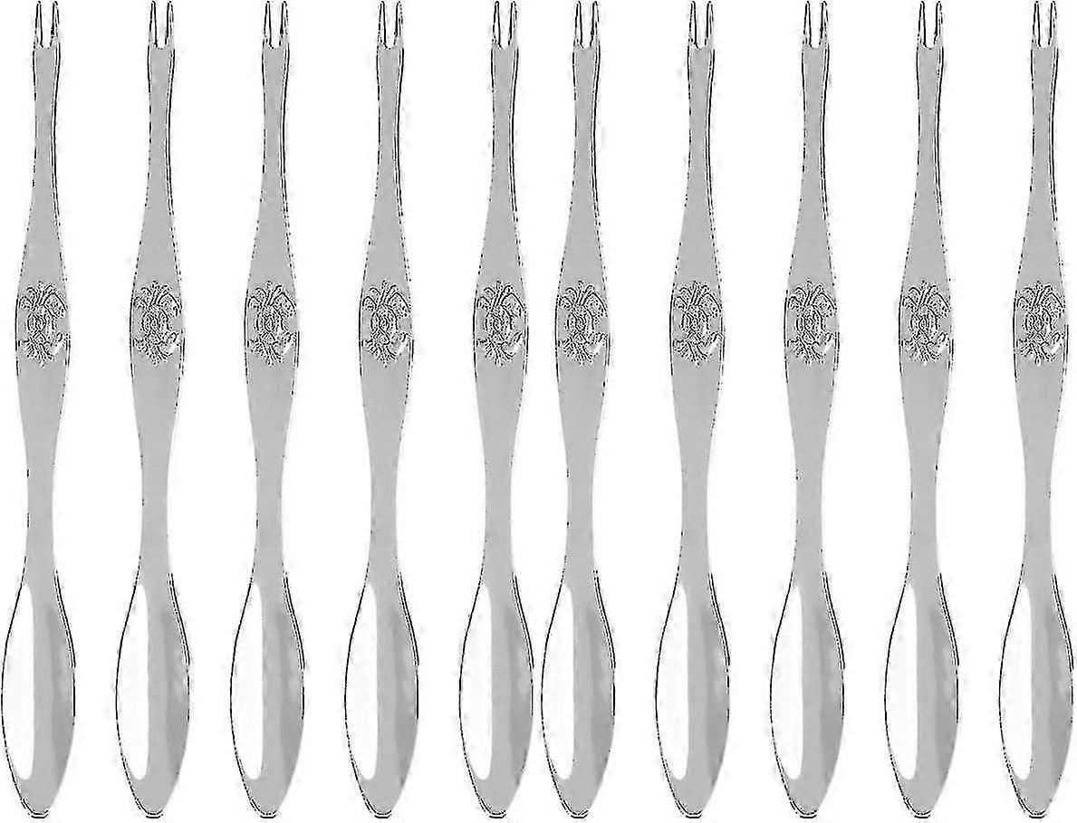 Stainless Steel Seafood Forks Lobster Cracker Tools Lobster Forks Set Crab Cracker Nut Cracker Lobster Leg Pick(10pcs)
