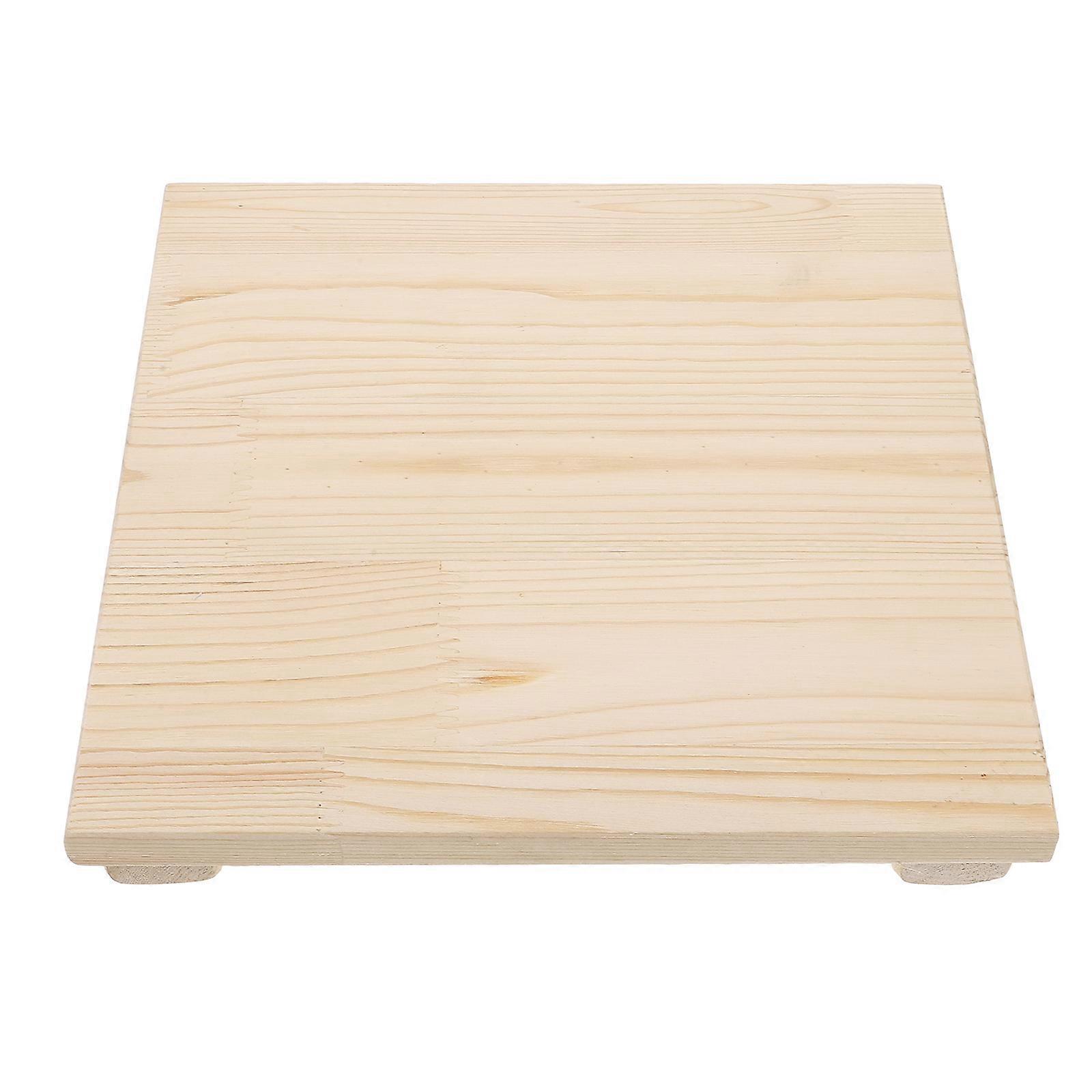 Pottery Clay Drying Board Rectangular Light Brown 24.00X23.20X3.30CM Pressure Plate 1Set