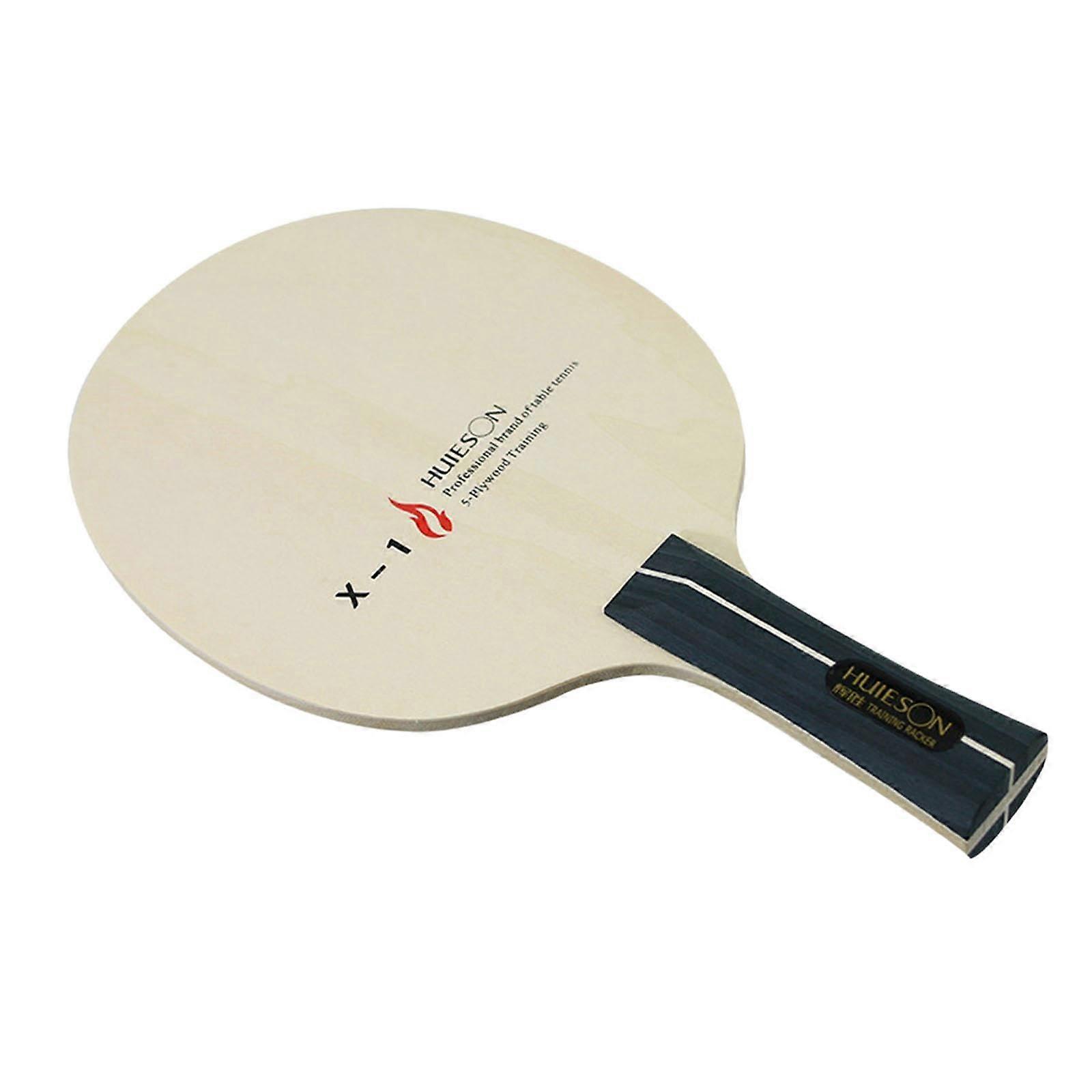 Table Tennis Bat Five-Layer DIY Paddle Kit With Wooden Base Plate, Handle 10.2 cm