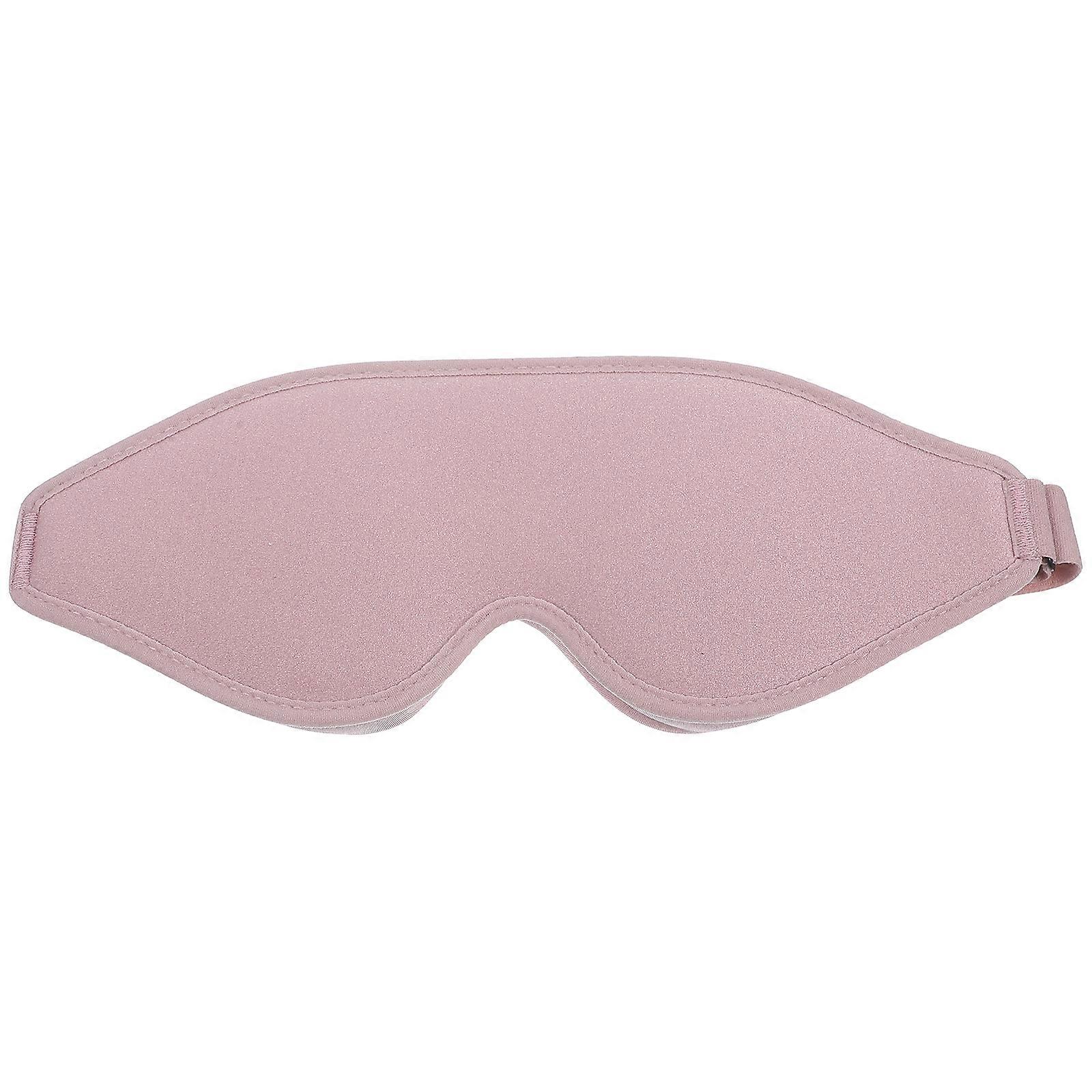 Light Blocking Sleep Mask Eye Patch Sleeping Blinder Adjustable Elastic Portable Blindfold Shading Super Plush Pink 68*11.5cm 1Pack