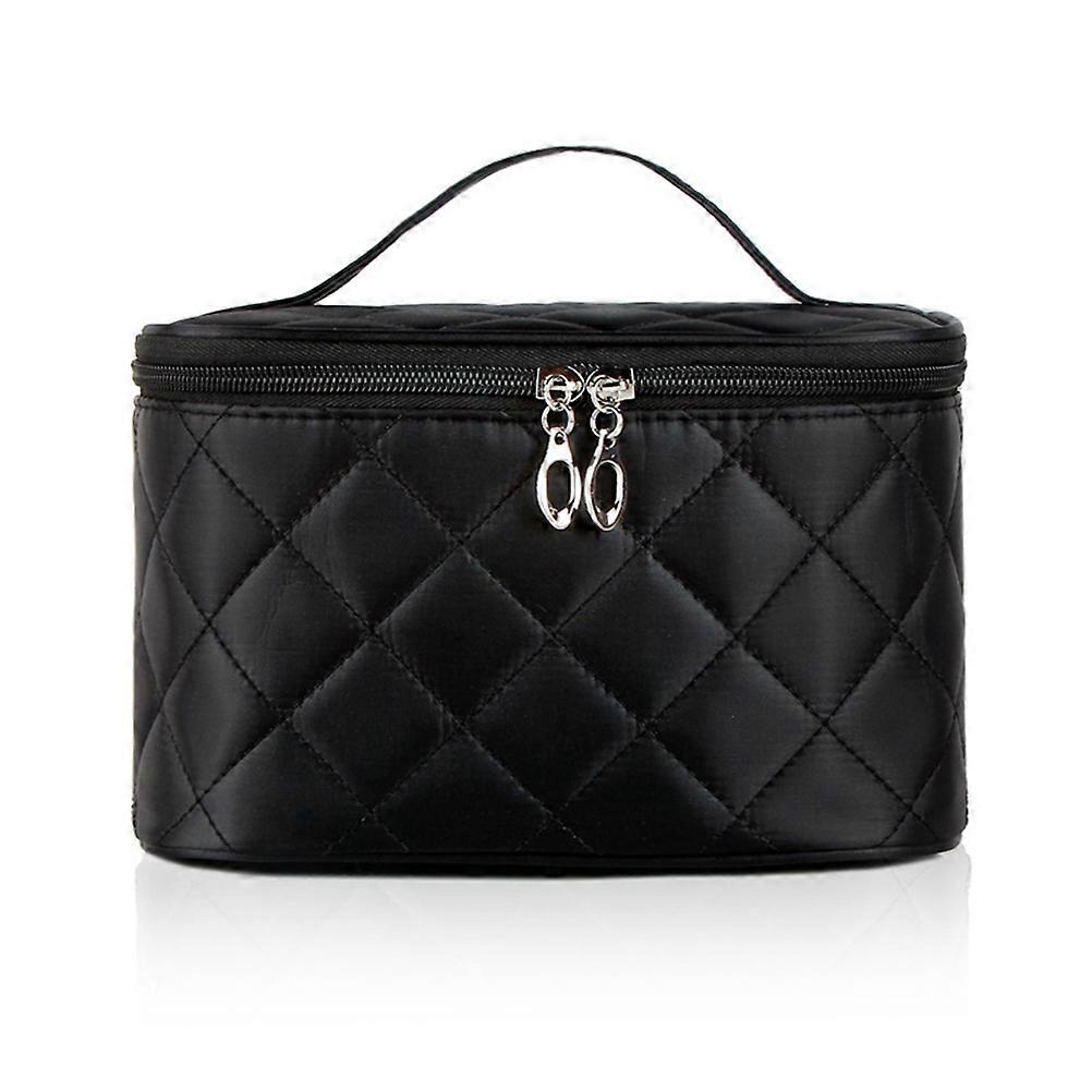 Makeup Storage Bag Multifunction For Travel Black 22x15x14cm Polyester Material 1Pack