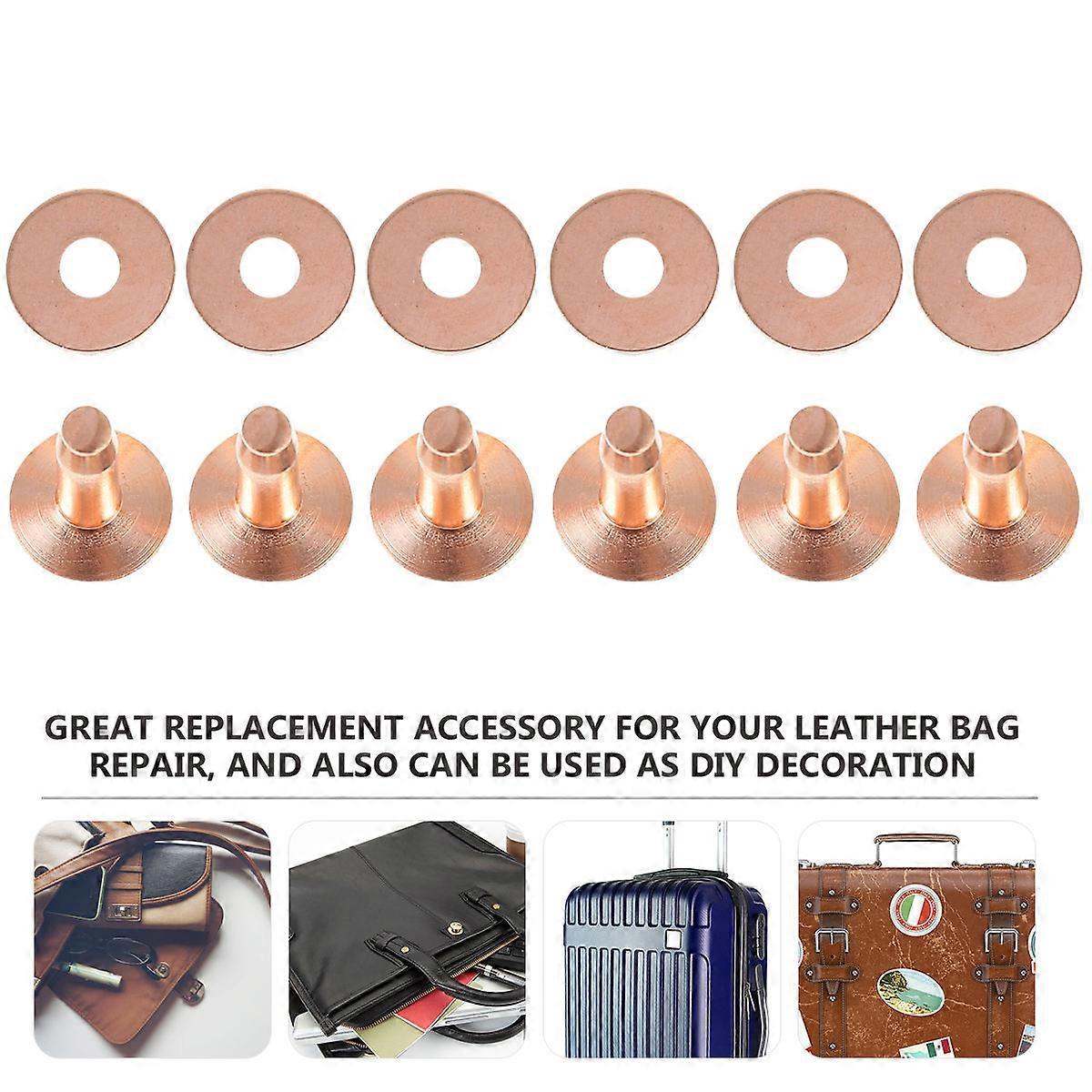 20 sarjan niittisarja, putkimainen metalliniitti ruusukulta, tee-se-itse-matkalaukun korjaukseen, helppo asennus, kestävät kestävät tarvikkeet