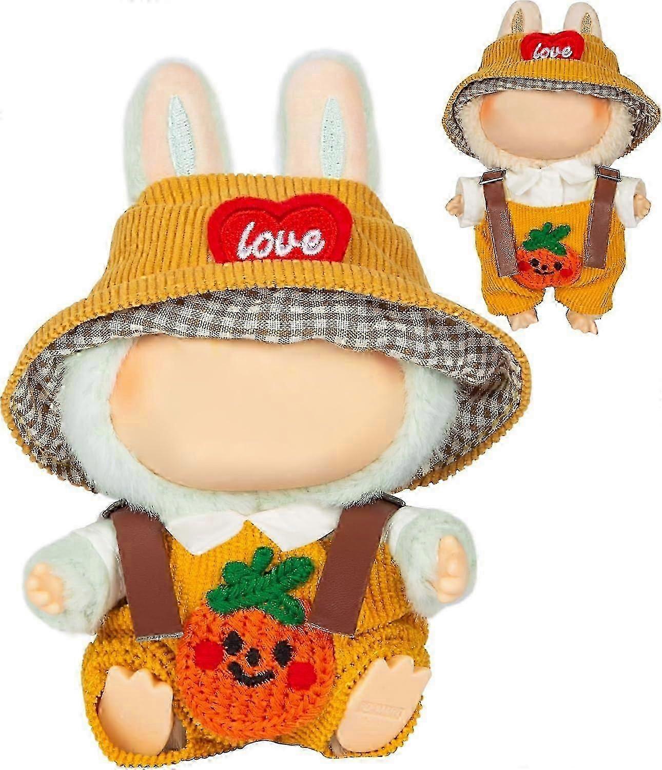 ラブブのための服(NO人形) - ラブブのための絶妙な高級デザイナーアクセサリーの服 ラブブに適した 17 cmドール(黄色)hks