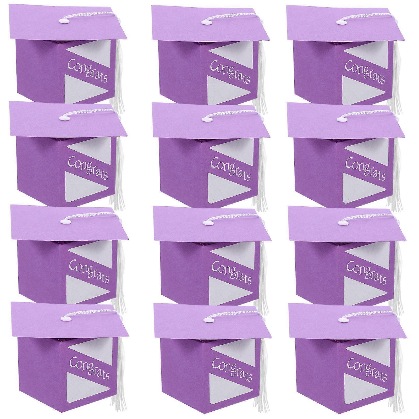 Candy Boxes Graduation Party Favor Boxes Paper 6.00X6.00X6.00CM Candy and Snack Storage 20Set