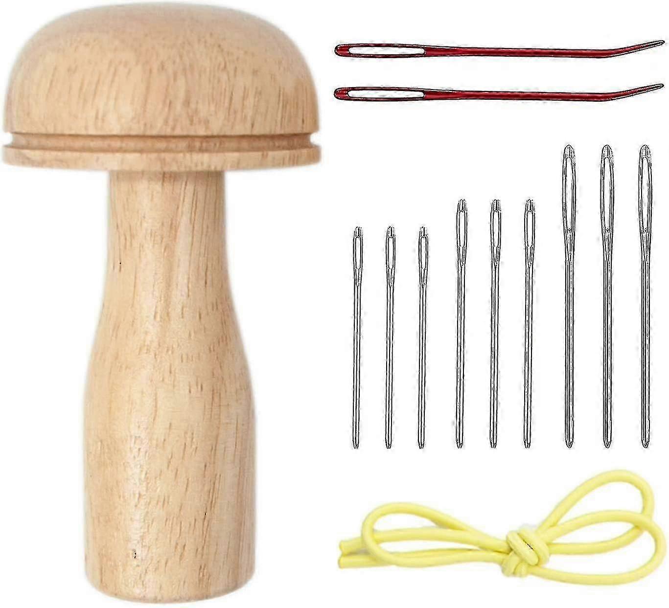 Benetter Darning Needle With Cute Darning Mushroom 13pcs Sewing Kit Darning Kit Nice Gift