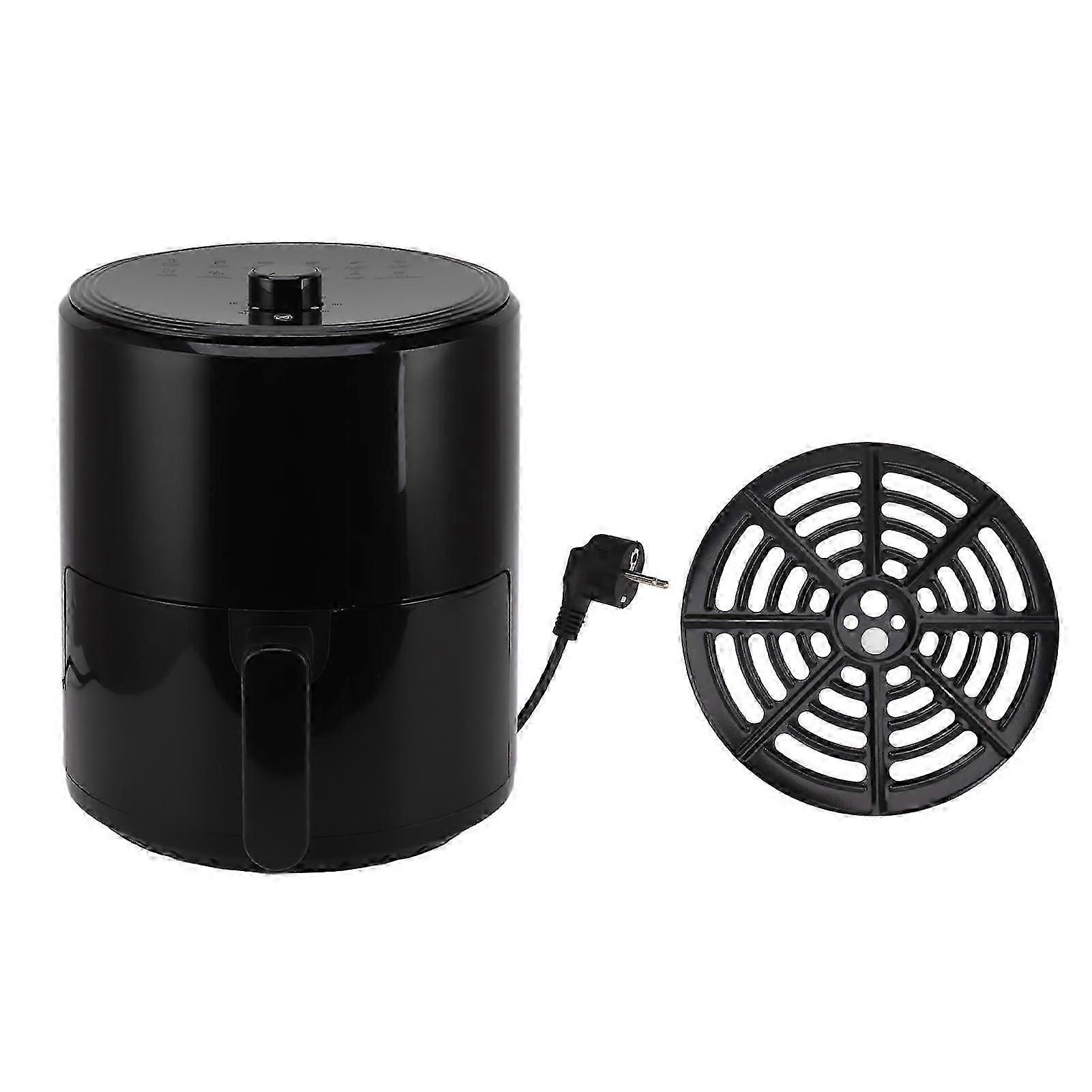 Black Smart Fryer 6L Big Capacity Powerful 1400W 360 Degree Circulation Heating Fryer Precise Temperature Control