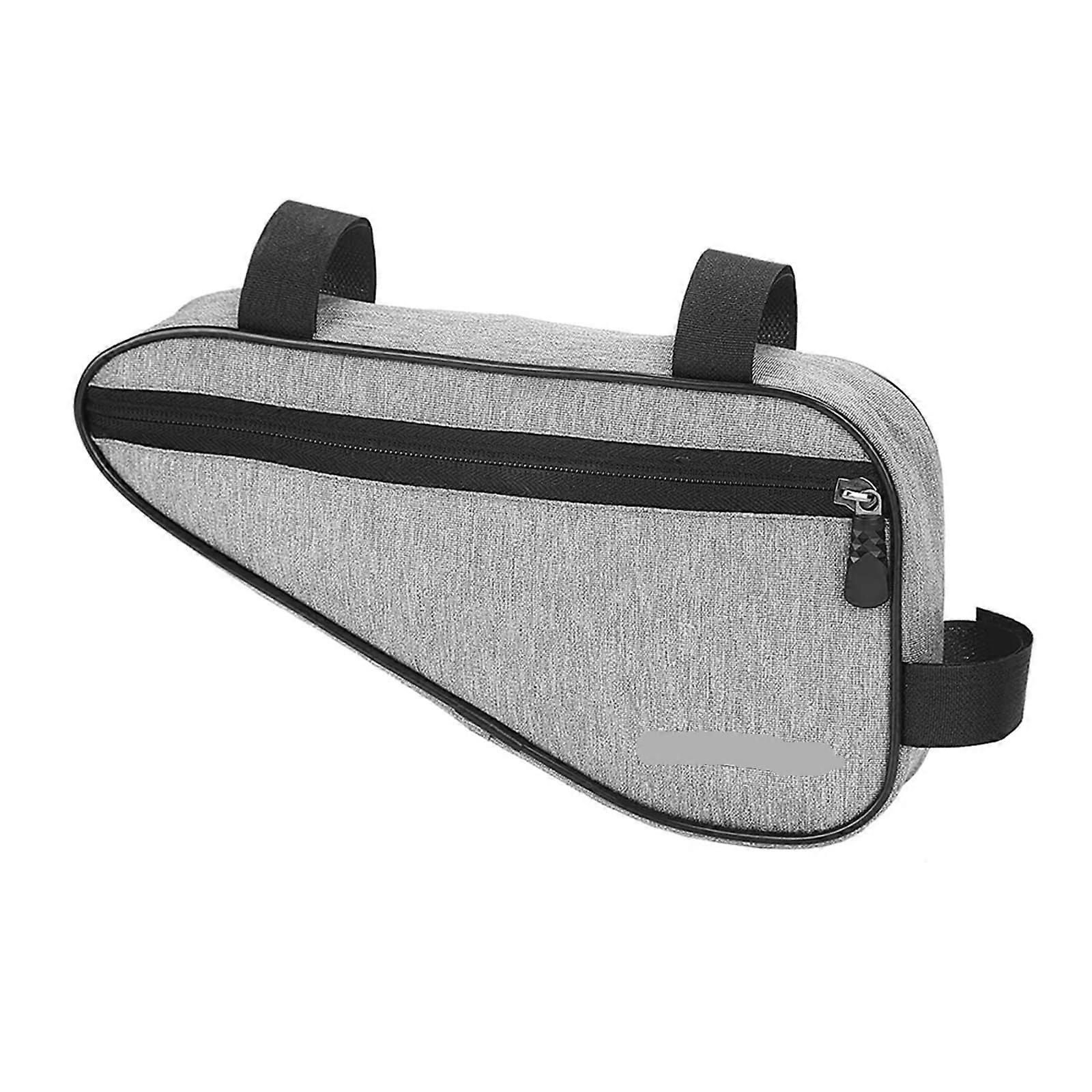 Mountain Bike Frame Bag, Waterproof Storage Bag for Triangle Frame, Grey, 260x140x60mm, Multi-Color Options