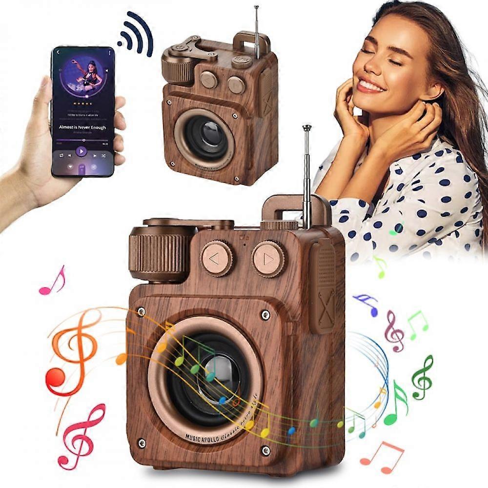 A16 Wireless Bluetooth Speaker Retro Speaker Huali Gold