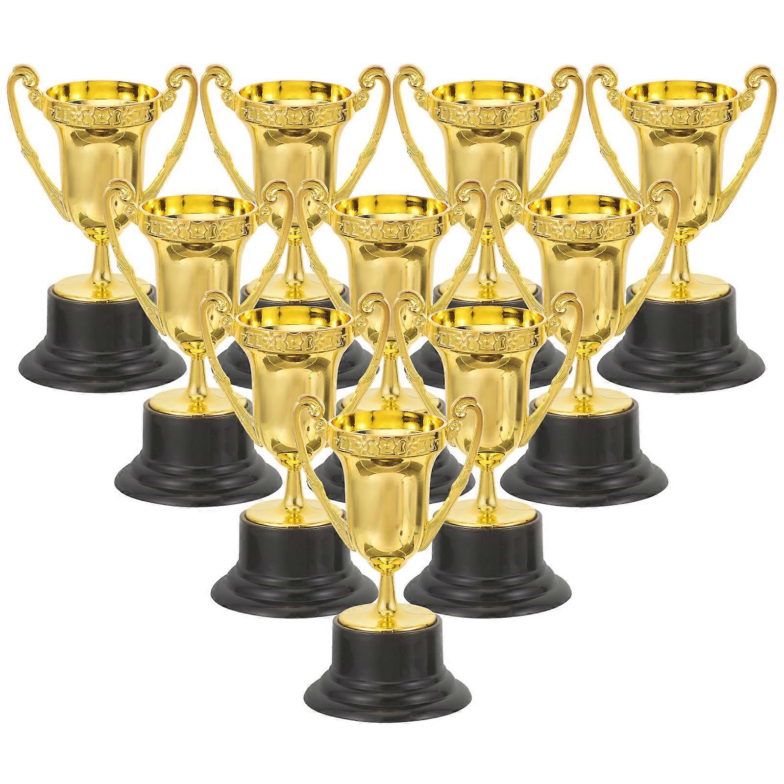 Mini Award Trophy Plastic Childrens Reward Recognition Kindergarten present 10Pcs