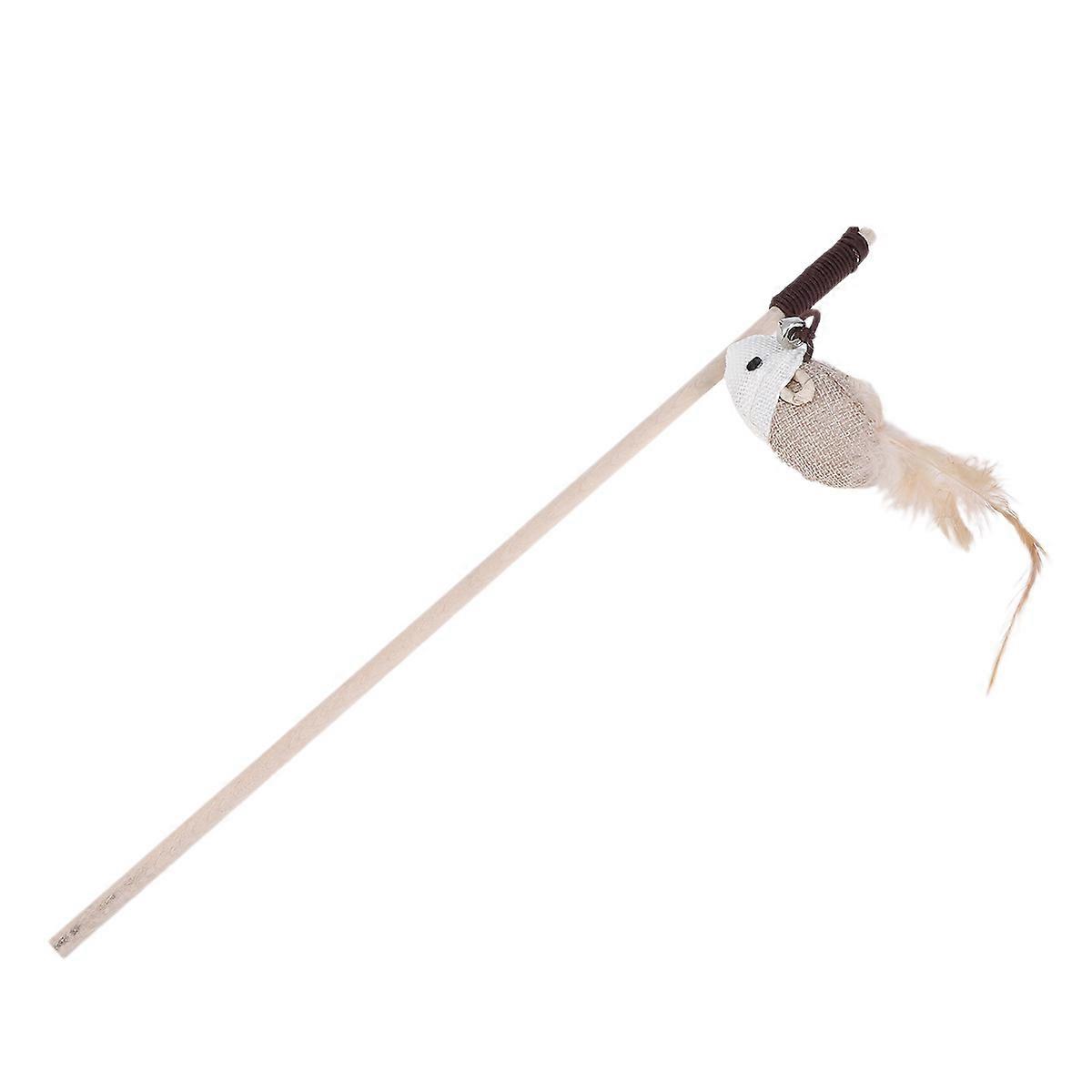 Cats Toys Cat Toy Stick 40*4cm Interactive Play and for Cats 2Pcs