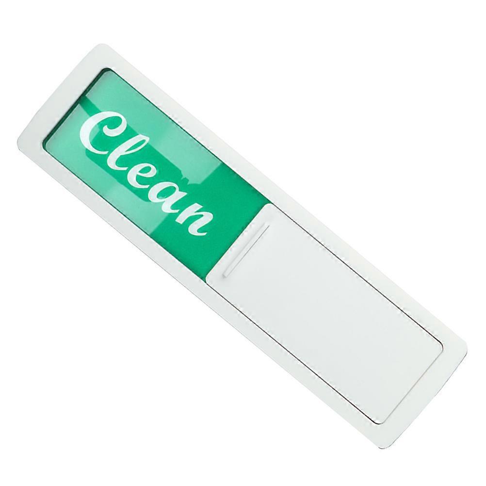 Dishwasher Clean Dirty Sign Magnetic Attachment Dishwasher Indicator Rectangular Shape Double-Sided Design White Color 1Pcs