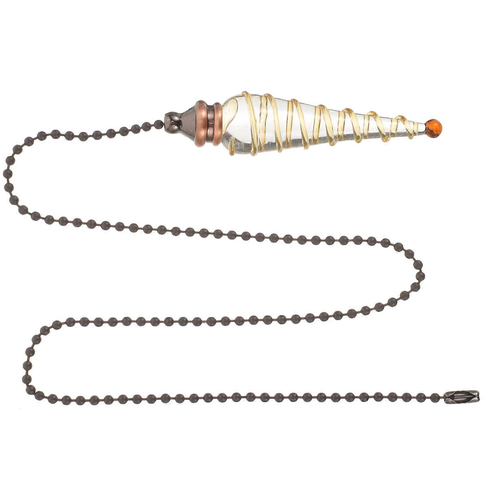 Home Interior Fan Beaded Pull Chain For Ceiling Fan Drop Shape Crystal 1Set