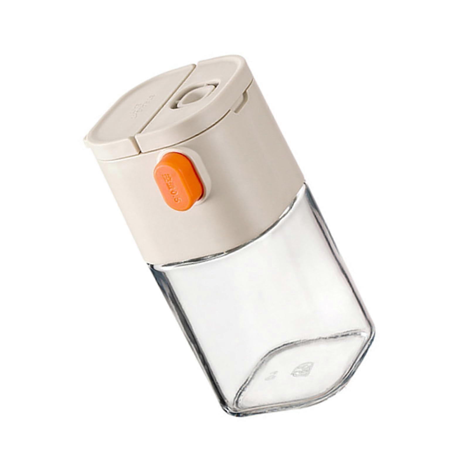 Glass Spice Jars Set, Transparent Glass Salt Dispenser with Lid, Kitchen Storage Containers for Cooking Enthusiasts