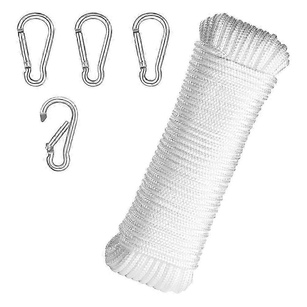 Weatherproof Flagpole Accessories: 20m Nylon Flag Rope for Suitable Brands