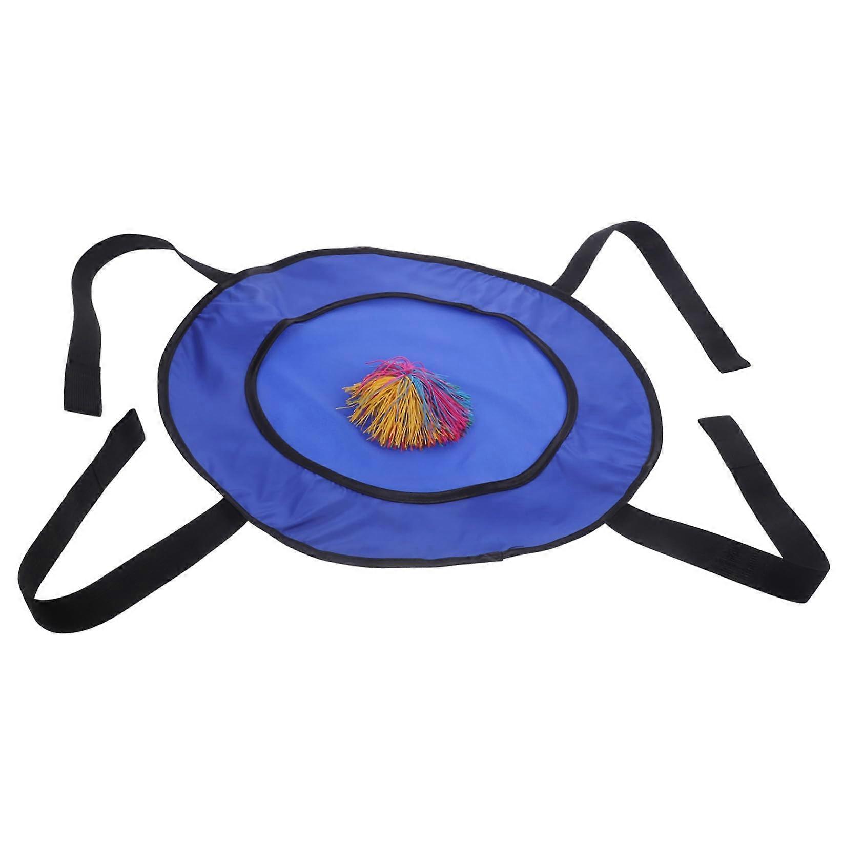 Bouncy Ball Plate Ball Catching Toy for Kids - Outdoor Sticky Ball Game for Beach Parties, Fabric Blue, 1 Count