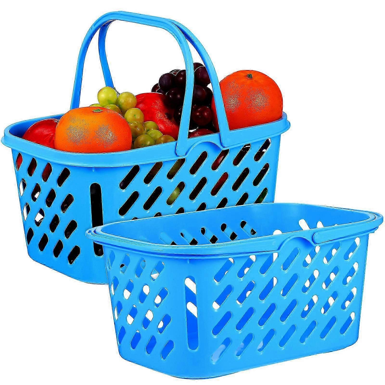 Smooth Surface Baskets with Practical Handles for Household Organization