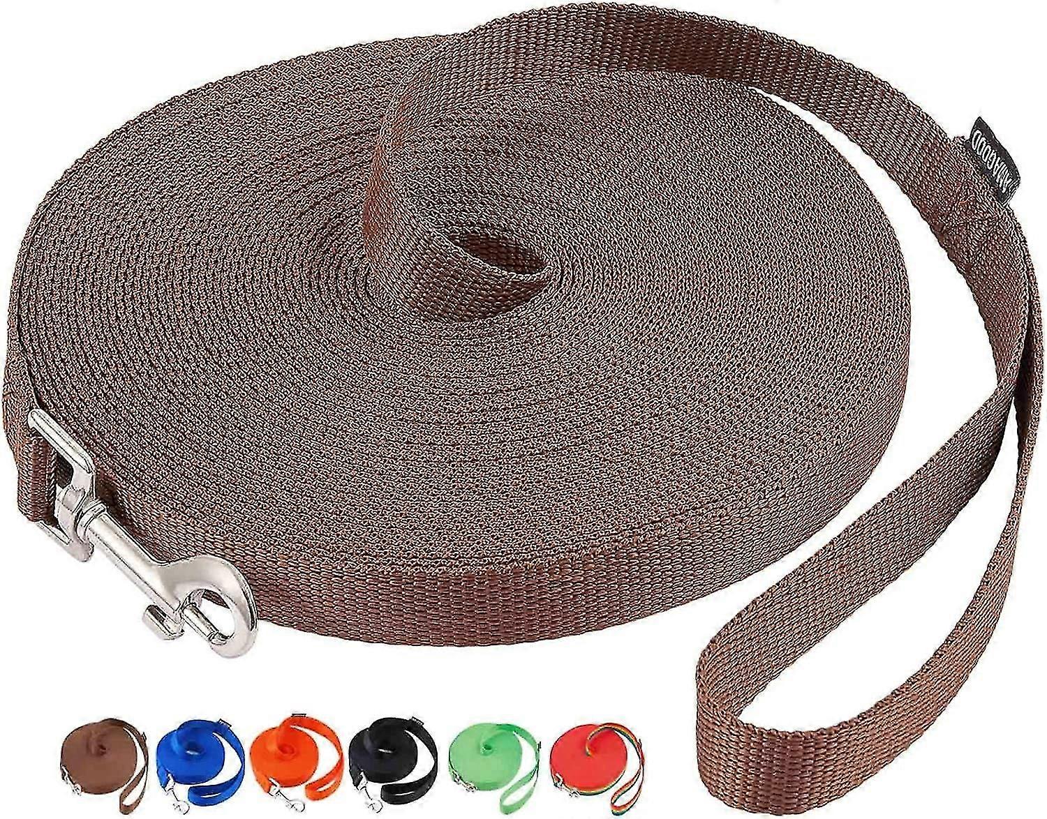 تدريب استدعاء طاعة الجرو مقود الطويل - 20 قدما و 30 قدما و 50 قدما و 15 قدما مقودا طويلا لتدريب ، والاستدعاء ، واللعب ، والسلامة ، والتخييم 15 قدما (حزمة o