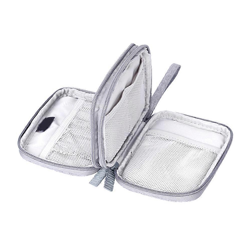 Travel Case For Electronics 11.5*15.5cm Rectangular Data Cable Organization For Digital Devices 1Set