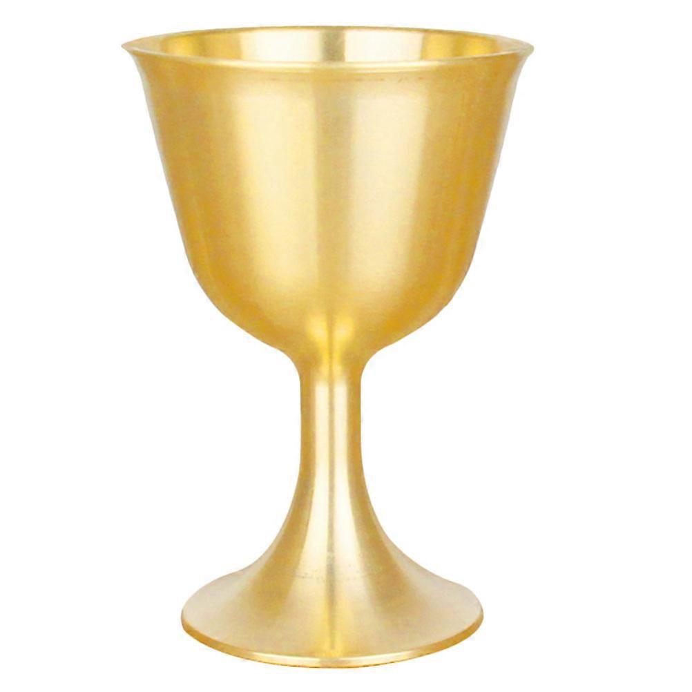 Golden Brass Decorative Cup for Table Decor Retro Style Wine Glass Useful and