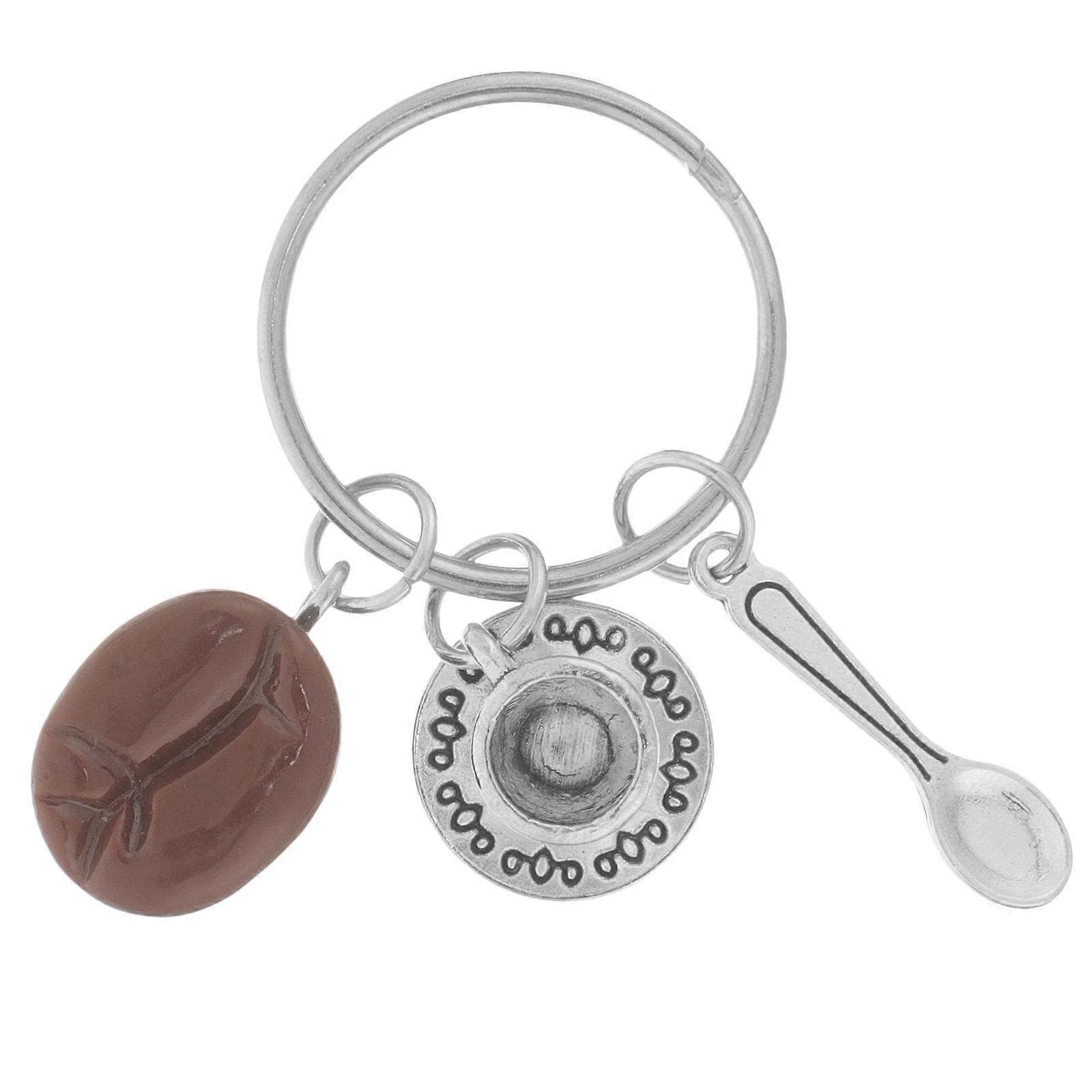 Backpack Charm Keyring Coffee Theme Accessary for Keys 5.00X3.00X1.30CM 1Pcs