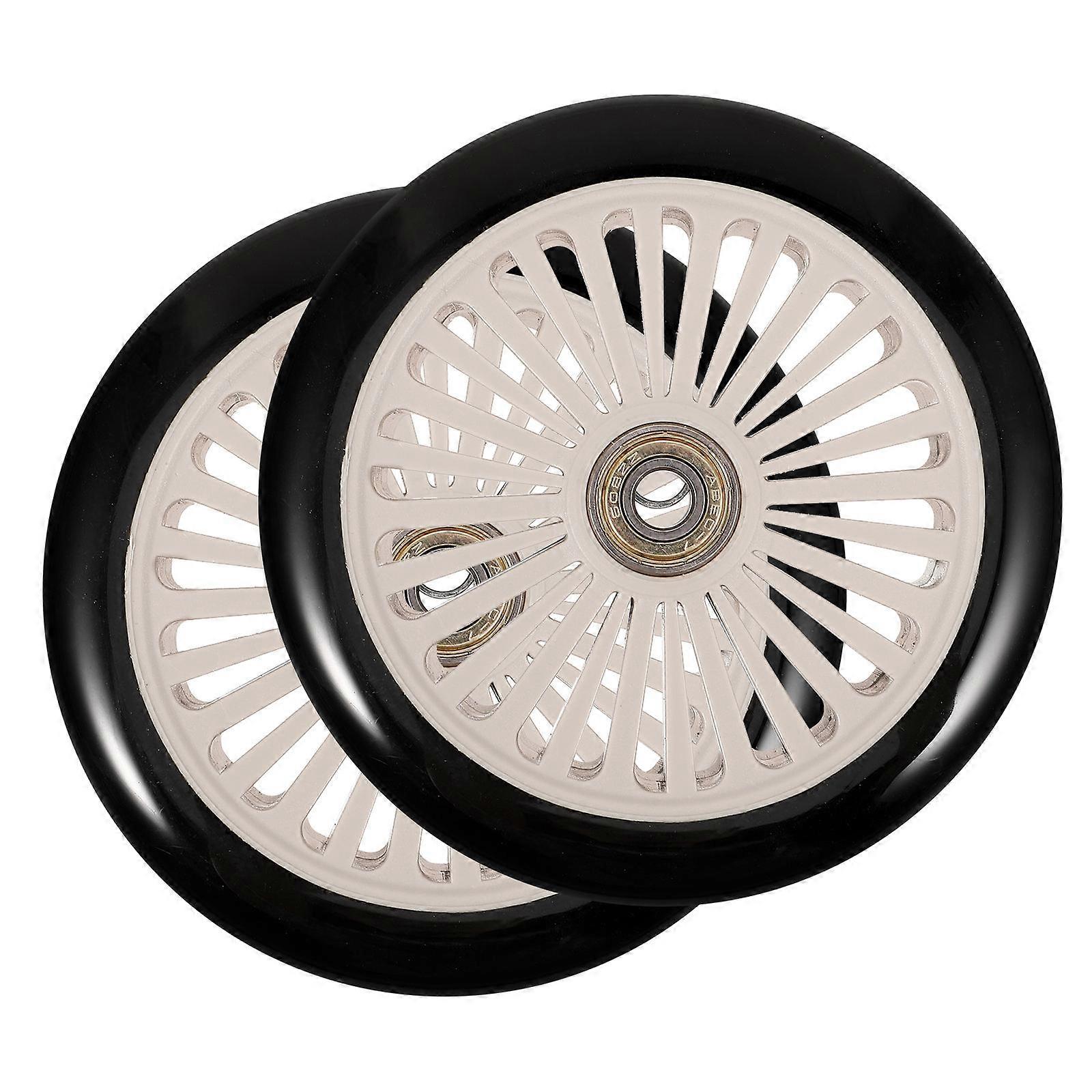 Electric Scooter Wheels Wear Resistance Smooth Rolling For Daily Practice Round Shape 2Pcs