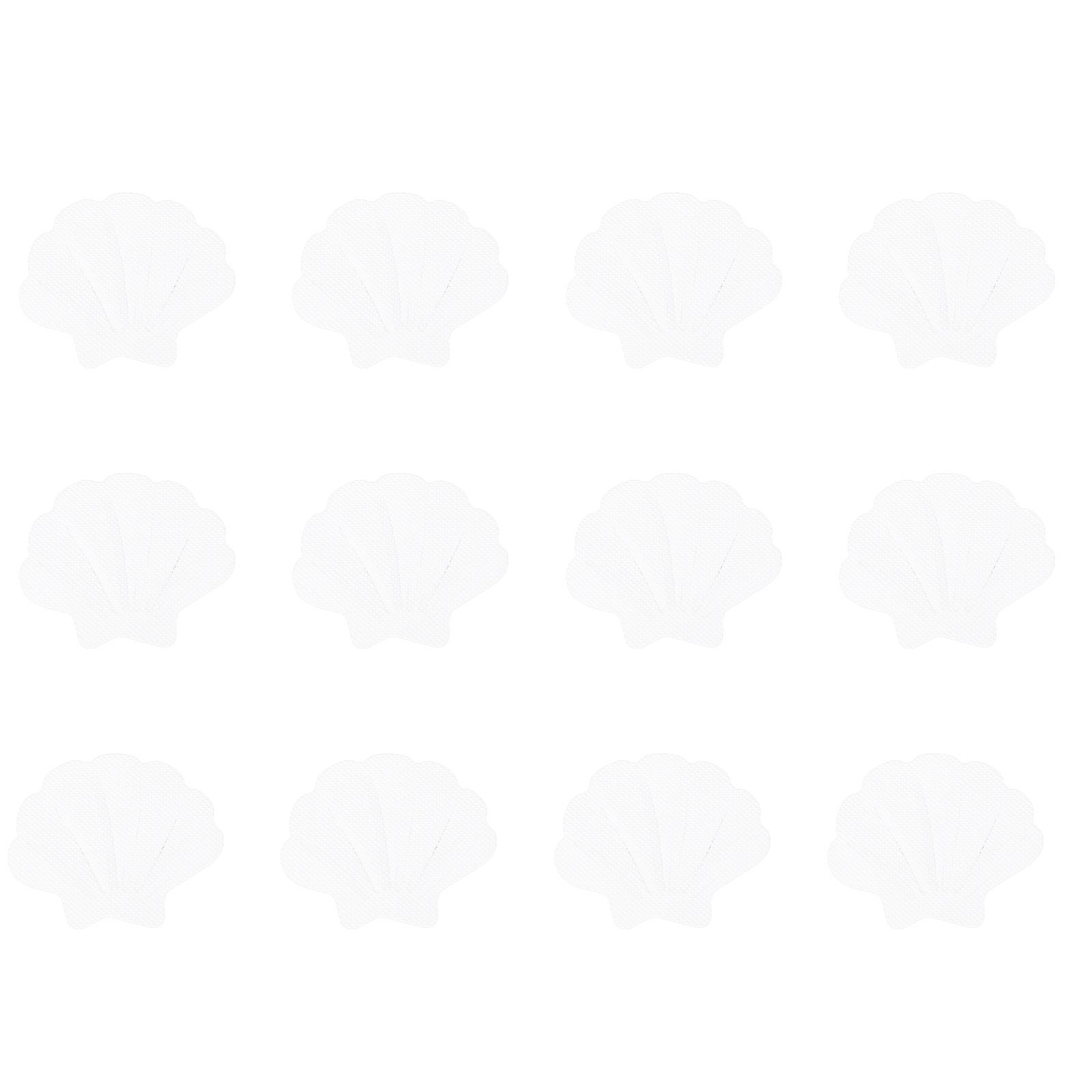 Csúszásgátló matricák fürdőszobai biztonsági csíkokhoz zuhanyozáshoz, 12 db, fehér