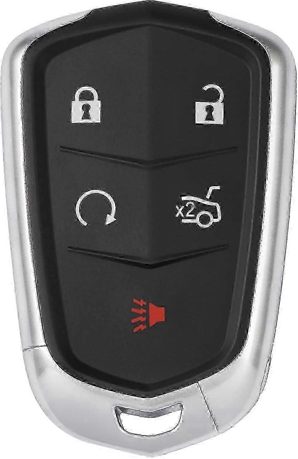 Cadillac XT5 ATS CTS SRX XTS Escalade Replacement Key Fob Cover with 5-Button Keyless Entry Remote Case - hyq2ab Hyq2ebd