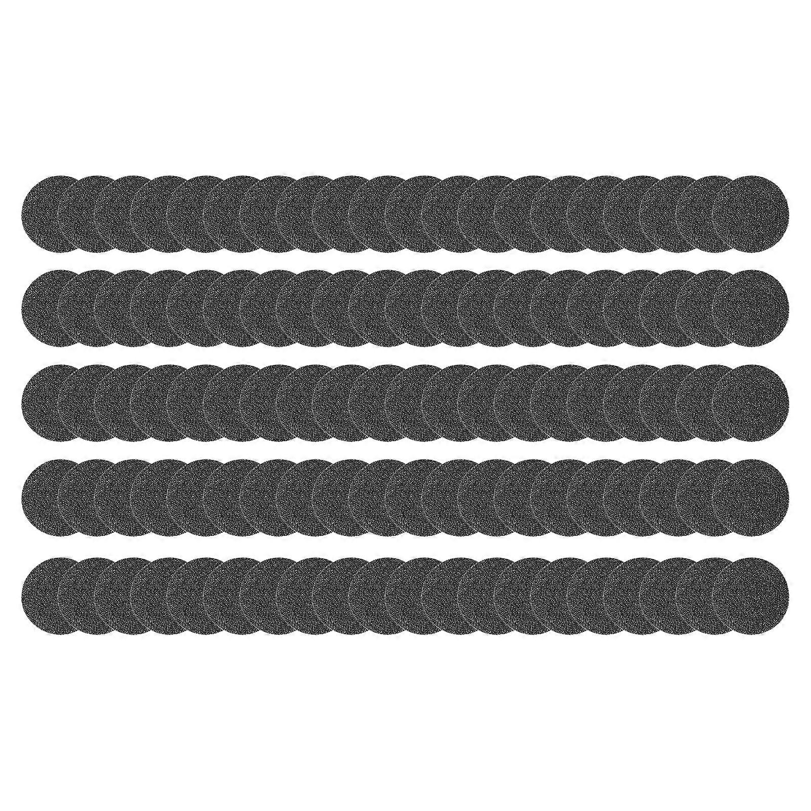 100pcs Replacement Sandpaper Discs Replaceable Sandpaper Disks Pads for Electric Foot File