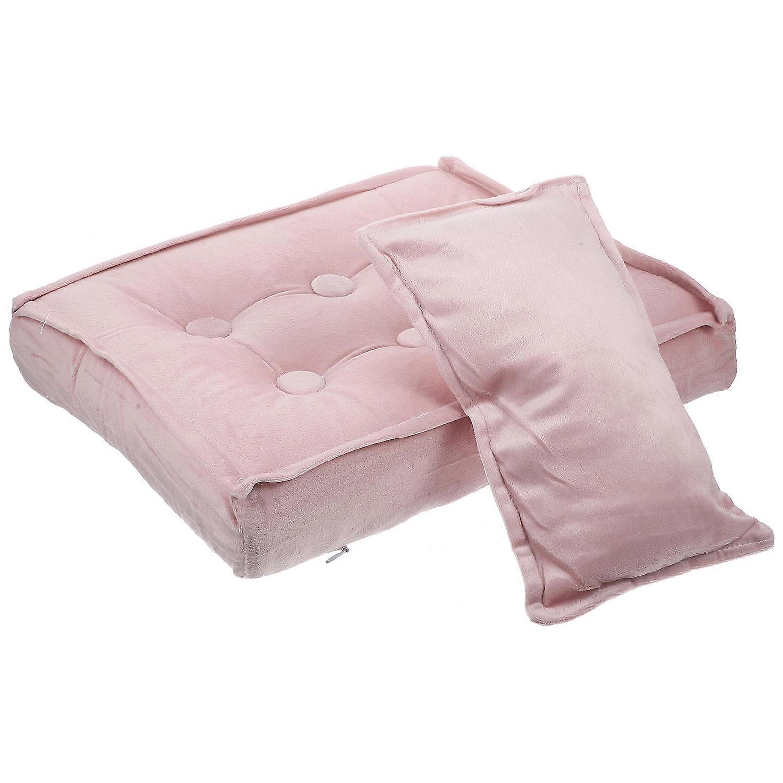 Baby Photo Shoot Props Mattress Pillow Newborn Photo Prop Compact 35X25.5X8CM Simple and Delicate Design 1Set