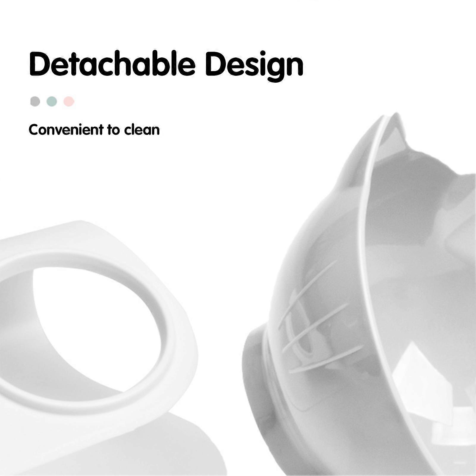 وعاء طعام القطط تغذية الأليفة 15 درجة وعاء أساسي مائل حاويات طعام قابلة للفصل مرفوعة مع الحامل